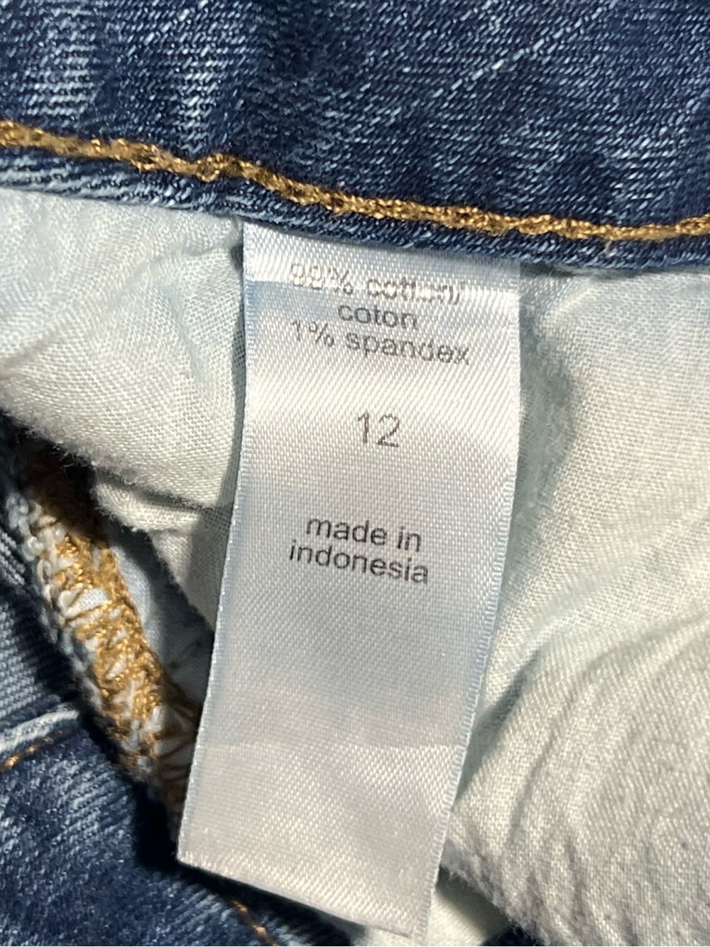 Maurices Womens Jean Shorts Size 12 Mid Rise Stretch - Picture 4 of 6